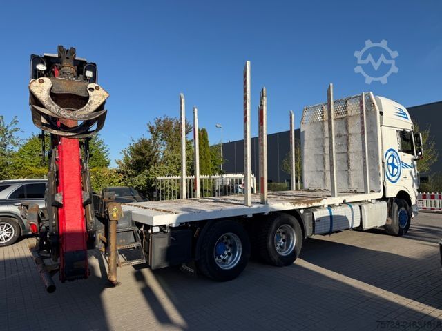 Logging truck DAF XF510 6X4/INTARDER/Kran Palfinger Epsilon M13Z