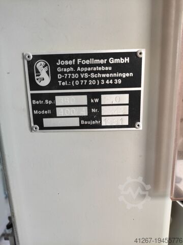 Papierbohrmaschine Josef Foellmer IRAM 400/4