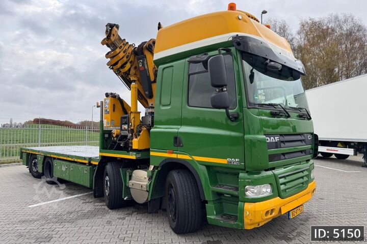 Crane truck DAF CF 85.410 SC, Euro 5, 8x2 / Hiab 422 EP5 + Radi...