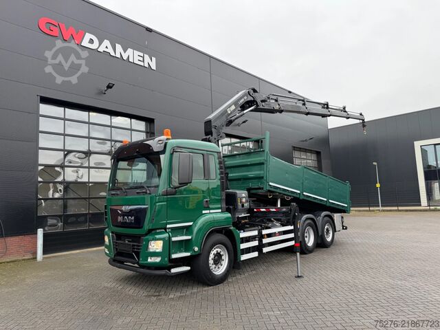 Kipper mit Kran MAN TGS 26.360 6x2 Kipper/Hiab 188-4 Euro 6