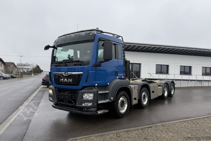 Roll-off tipper truck MAN TGS 35.500 8x2 Palfinger / Swiss-Vehicle