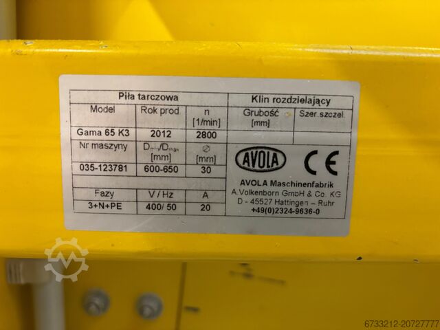 Längsgehrungssäge zum Schneiden Avola Gama 63 K3