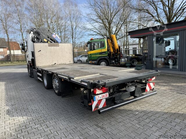 Flatbed truck Scania R440 6X2*4 Kran HMF 5020 K5