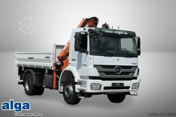 Kipper LKW MERCEDES-BENZ 1829 K Axor, Atlas 116.3-A2L, AHK, Greifer,Klima