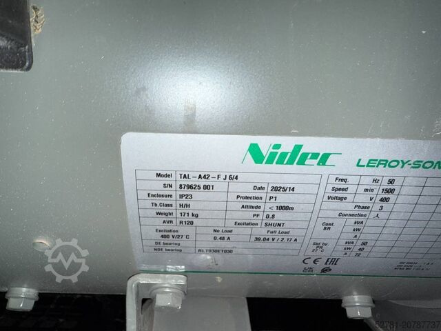 Aggregat Perkins 1103A-33TG1 - 50 kVA Used Genset - DPX-12654