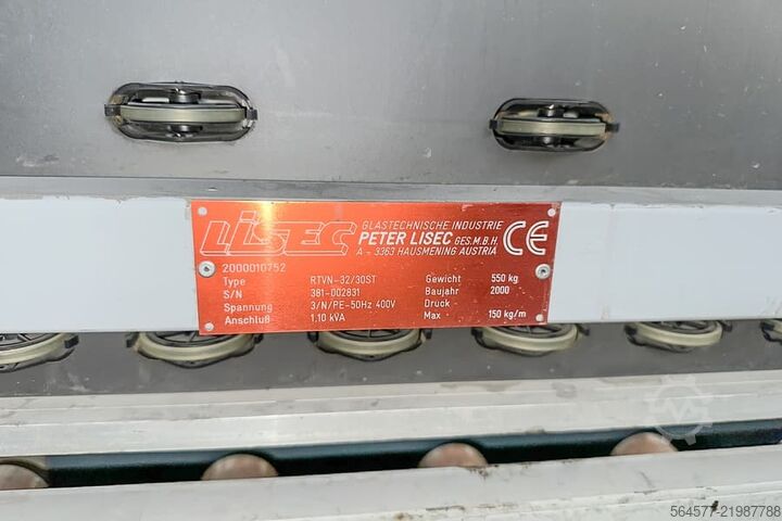 Flat glass washing machine Lisec VHW-30/V8
