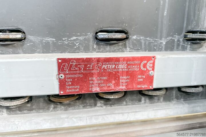 Flat glass washing machine Lisec VHW-30/V8
