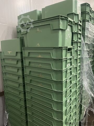 Strong plastic crates, boxes.  