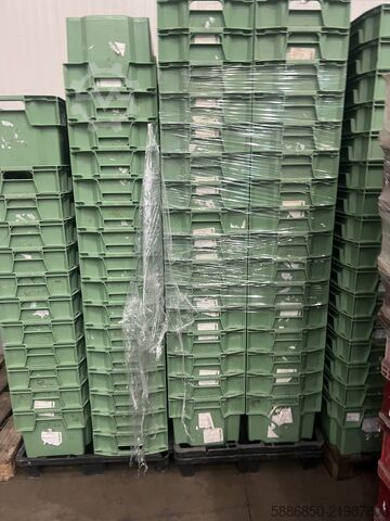 Strong plastic crates, boxes.  