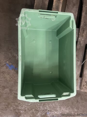 Strong plastic crates, boxes.  