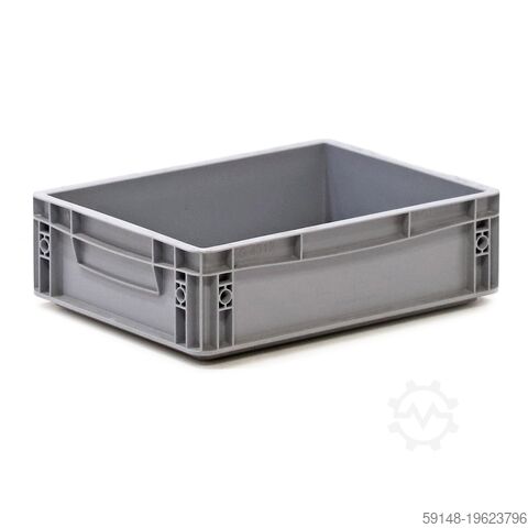 Used Euronorm stacking bins pallet tender, L: 400, W: 300, H: 120 (mm). 9ltr, L: 400, W: Kruizinga 98-497GB-PAL