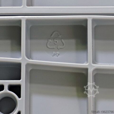 Used Euronorm stacking bins pallet tender, L: 400, W: 300, H: 120 (mm). 9ltr, L: 400, W: Kruizinga 98-497GB-PAL