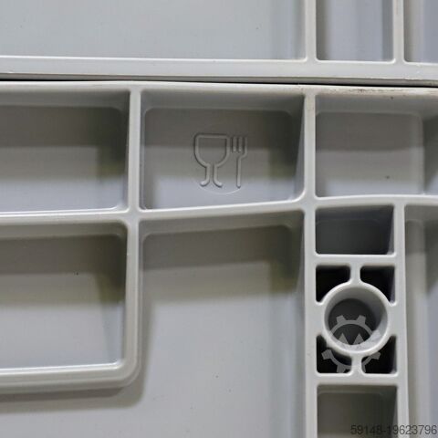 Used Euronorm stacking bins pallet tender, L: 400, W: 300, H: 120 (mm). 9ltr, L: 400, W: Kruizinga 98-497GB-PAL