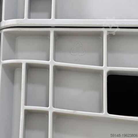 Used Euronorm stacking bins pallet tender, L: 400, W: 300, H: 270 (mm). 21ltr, L: 400, W: Kruizinga 98-498GB-PAL
