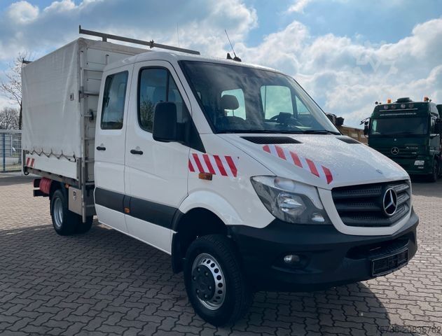 Pritschenwagen MERCEDES-BENZ Sprinter 516 CDI DoKa 4X4/ ZG3/ AC/ AHK 3.0t/ E6