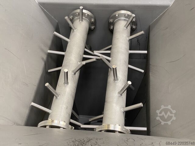 Product supply bunker + spiral screw Heckmann Product aanvoerbunker + Opvoervijzel