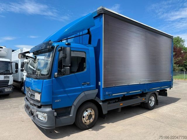 Curtain sider van MERCEDES-BENZ ATEGO 821 L Pritsche 5,10 m*Luft HA*Klima*E 6D