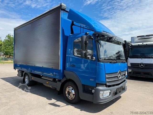 Curtain sider van MERCEDES-BENZ ATEGO 821 L Pritsche 5,10 m*Luft HA*Klima*E 6D