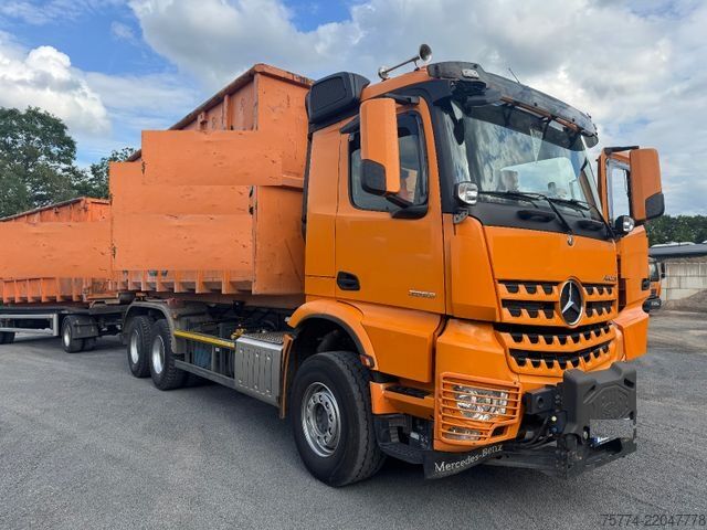 Roll-off tipper truck MERCEDES-BENZ 3353/6x4/ABROLLER/ WINTERAUSRÜSTUNG !!
