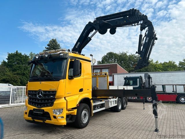 Truck mounted crane MERCEDES-BENZ 2640 Arocs Pritsche + HIAB 477-E7 Kran 6x2