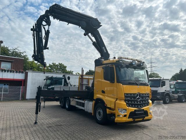 Truck mounted crane MERCEDES-BENZ 2640 Arocs Pritsche + HIAB 477-E7 Kran 6x2