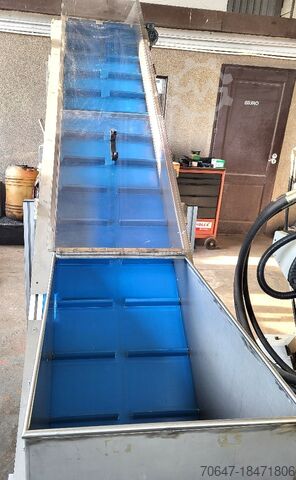 Stainless steel bunker conveyor belt 370 x 60 cm SCHUMA 