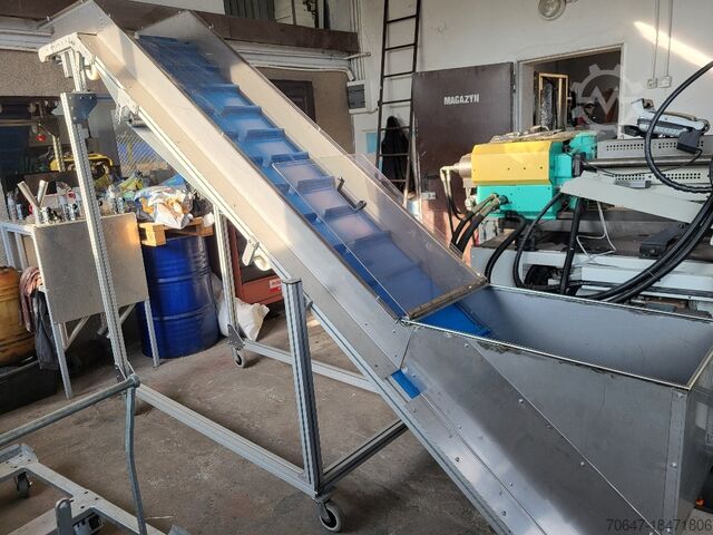 Stainless steel bunker conveyor belt 370 x 60 cm SCHUMA 