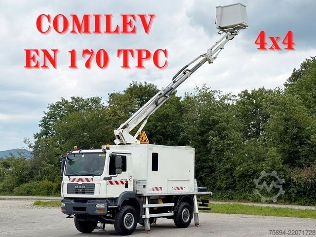 Truck-mounted work platform MAN TGM 13.240* Hubarbeitsbühne *COMILEV EN 170 TPC