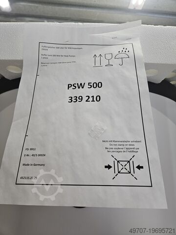 Isolierter Pufferspeicher 500 Liter Dimplex PSW 500 339210 500lit