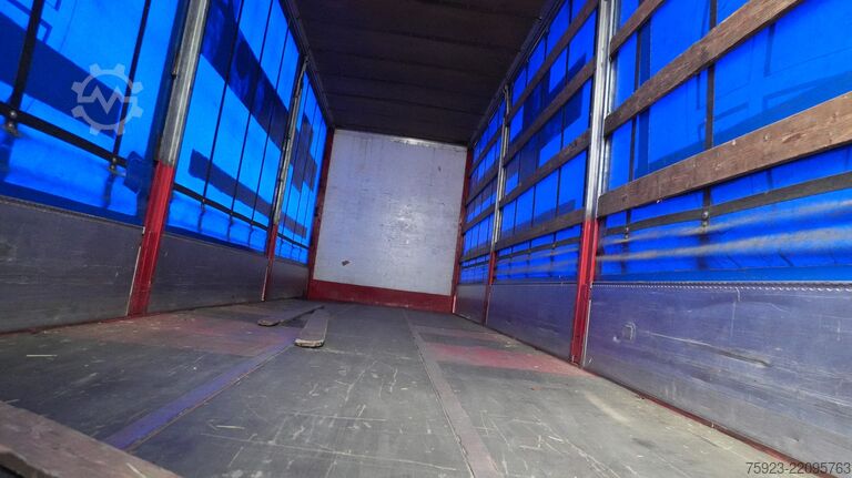 Sliding tarpaulin Scania R 400 6x2 curtainside in combo with Burg trailer
