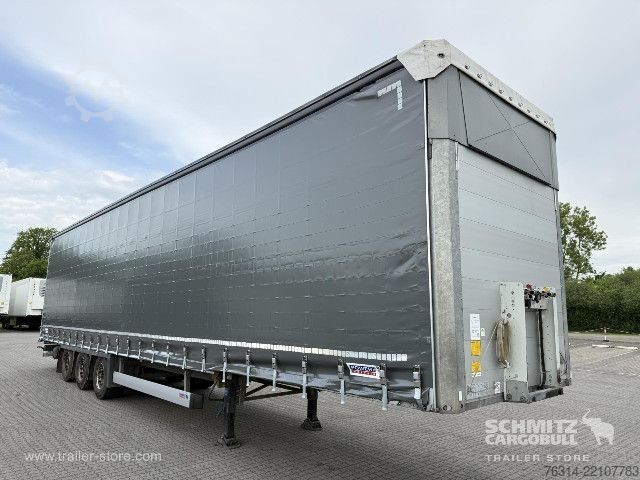 Open semitrailer with tarp Schmitz Cargobull Curtainsider Mega Getränke