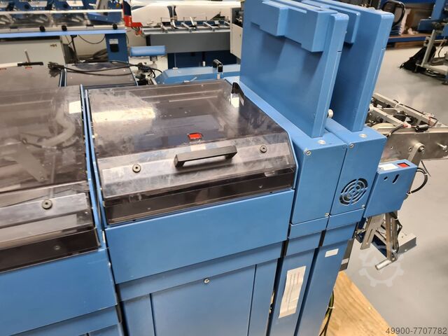 Unwinder cutter merger folding system Muller Apparatebau Mueller Abwickler Schneider merger
