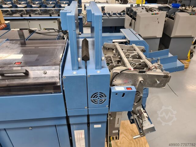 Unwinder cutter merger folding system Muller Apparatebau Mueller Abwickler Schneider merger