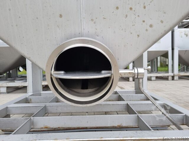 750L Edelstahl Transportbehälter / IBC 10722