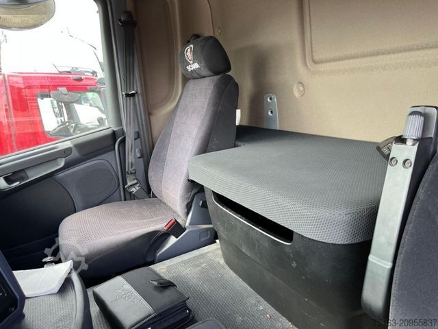 Flatbed truck SCANIA G 410 6x2 Pritsche Heckkran Palfinger PK 27002