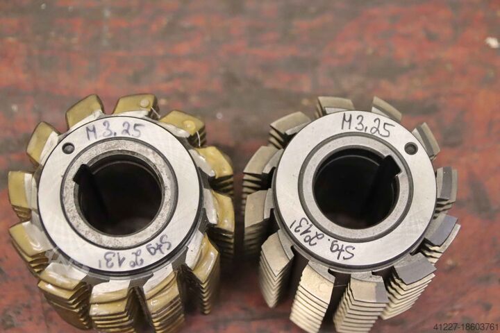 Modulfräser Wälzfräser 2 Stück Fette Mod.3,25 R1 EW 20°