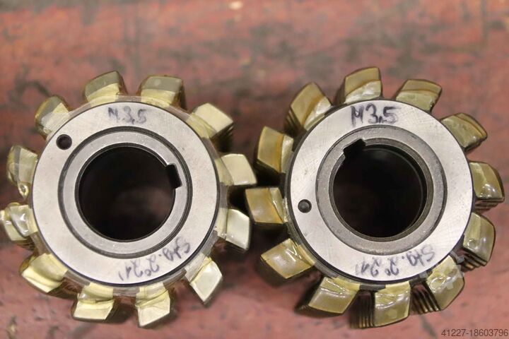 Modulfräser Wälzfräser 6 Stück Fette Mod.3,5 R1 EW 20°