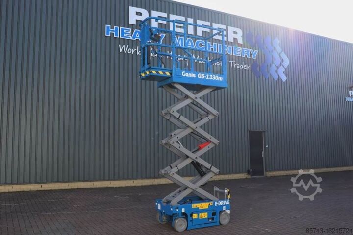 Scissor lift Genie GS1330M Valid inspection, *Guarantee! All-Electric