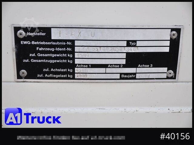 Customized van SOMMER Eurotrailer T-AX 4, 4500kg zul GG, oben gekuppelt