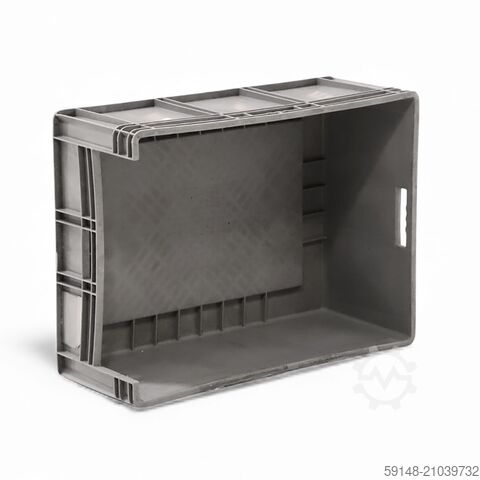 Gebrauchte Eurobehälter mit Grifföffnung, L: 800, B: 600, H: 320 (mm).  122ltr, L: 800, B: Kruizinga 98-594GB-PAL