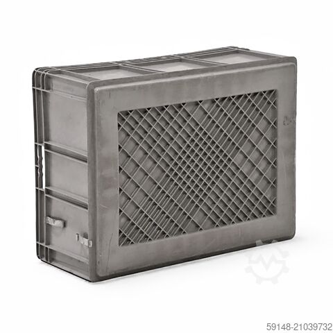 Gebrauchte Eurobehälter mit Grifföffnung, L: 800, B: 600, H: 320 (mm).  122ltr, L: 800, B: Kruizinga 98-594GB-PAL
