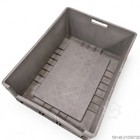 Gebrauchte Eurobehälter mit Grifföffnung, L: 800, B: 600, H: 320 (mm).  122ltr, L: 800, B: Kruizinga 98-594GB-PAL