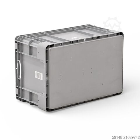 Gebrauchte Eurobehälter perforierte Wände und Boden, L: 600, B: 400, H: 320 (mm).  62ltr, Kruizinga 98-606GB-PAL