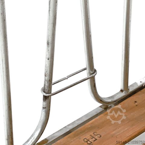 Gebrauchte Rollbehälter 2-seitig Klemmwände + 2 Nylon-Spanngurte , L: 800, B: 680, H: 1680 Kruizinga 98-6927GB