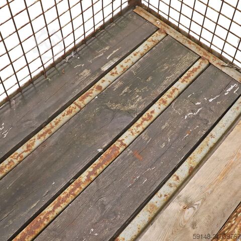 Gebrauchte Gitterbox Feste Konstruktion feste Konstruktion stapelbar 1 Langseite halb Kruizinga 99-5965GB