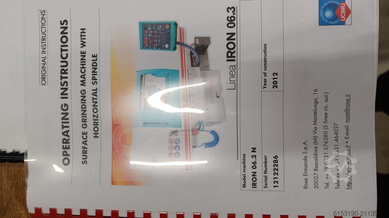 Flachschleifmaschine, so gut wie neu Rosa Linea Iron 6.3