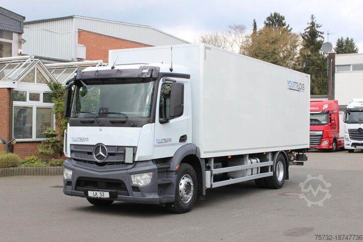 Box truck Mercedes-Benz Antos 1830 E6 Koffer 7,7m LBW S.Tür ACC LDW