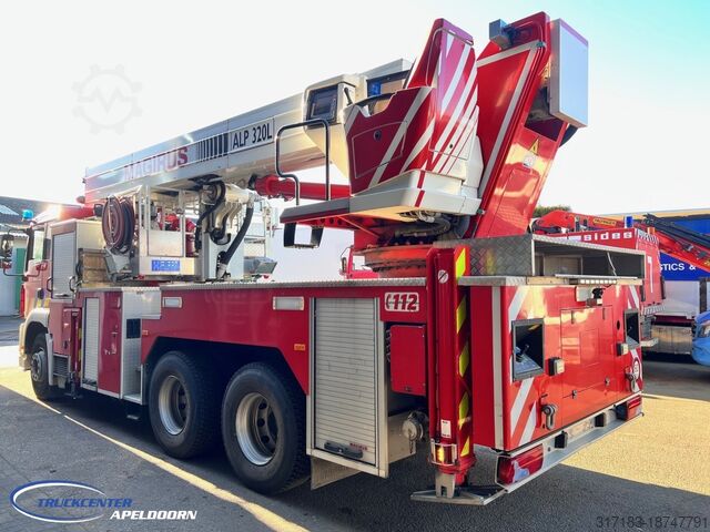 Aerial platform MAN TGA 26.350 Magirus ALP 320L = 32 meter, Waterpu...