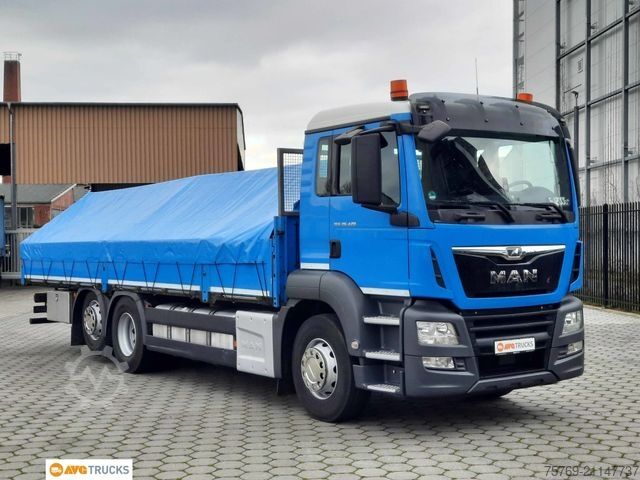LKW mit Pritsche (offen) MAN 26.420 TGS Pritsche Plane  8,15 m Intarder AHK