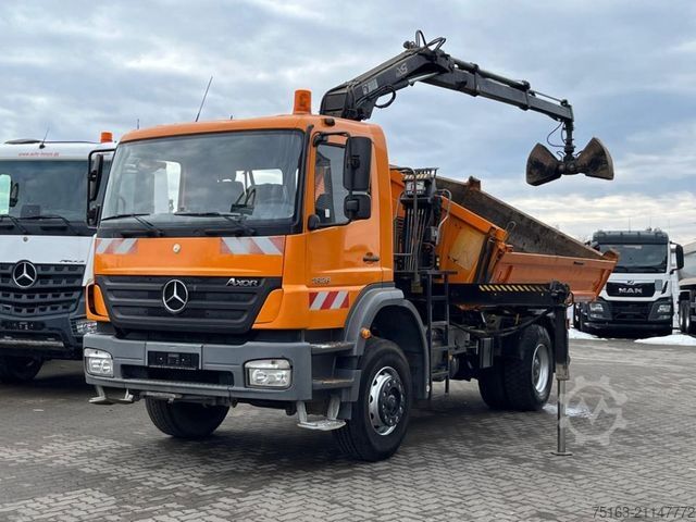 Kipper LKW MERCEDES-BENZ Axor 1828 K  2-Achs Kipper Kran Greifer